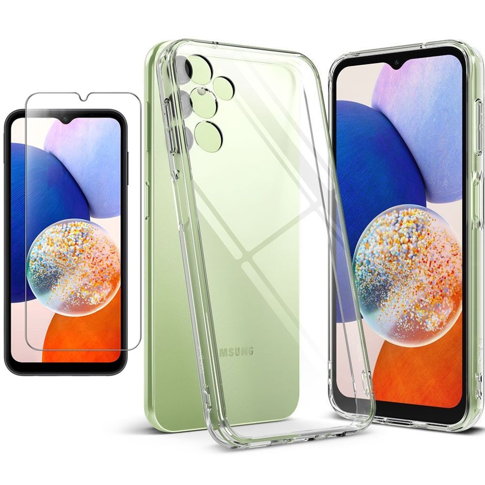 Etui RINGKE Fusion | Bezbarwne | Clear + SZKŁO do Samsung Galaxy A14 4G / 5G