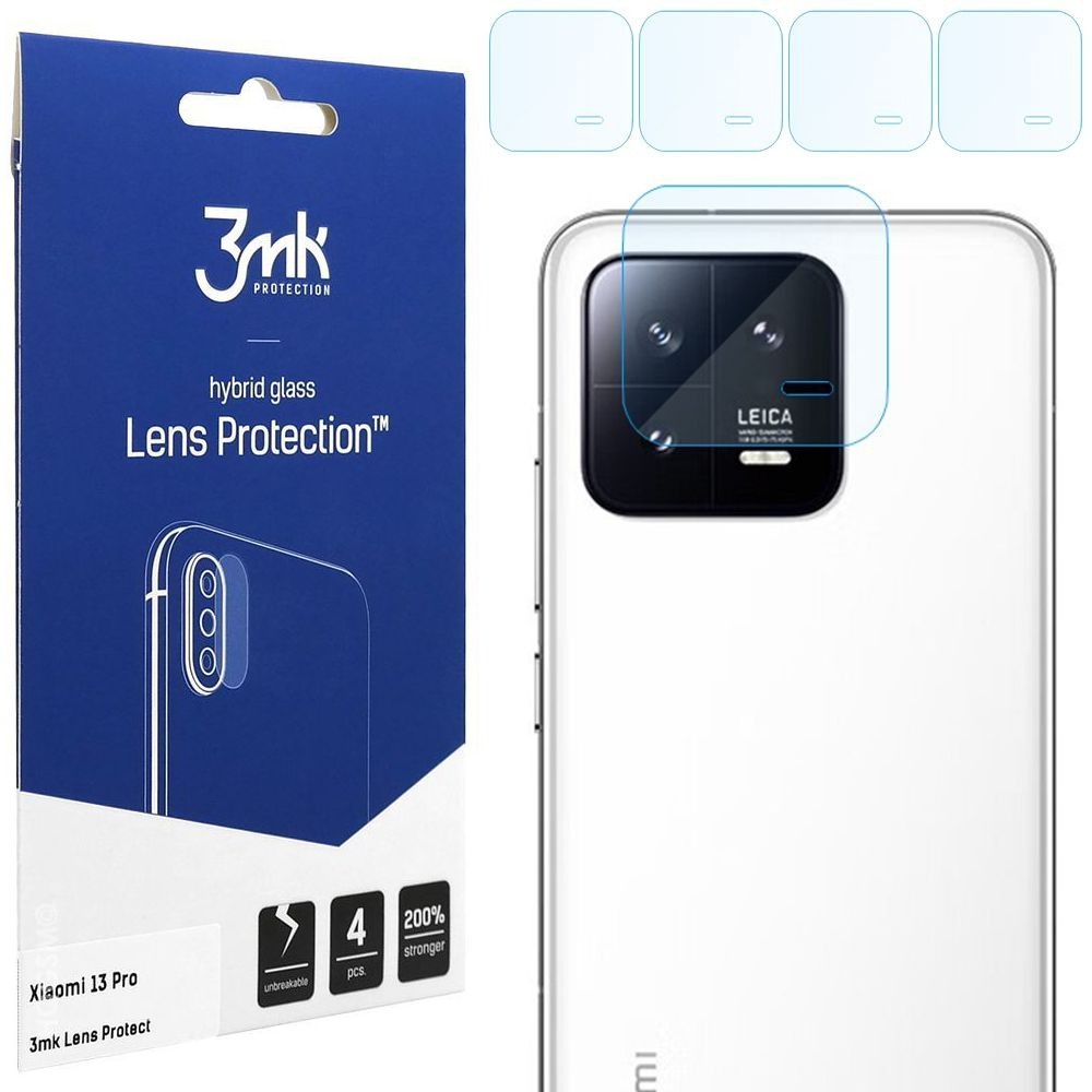 4x 3mk Lens Protection | Szkło Ochronne na Obiektyw Aparat do Xiaomi 13 Pro