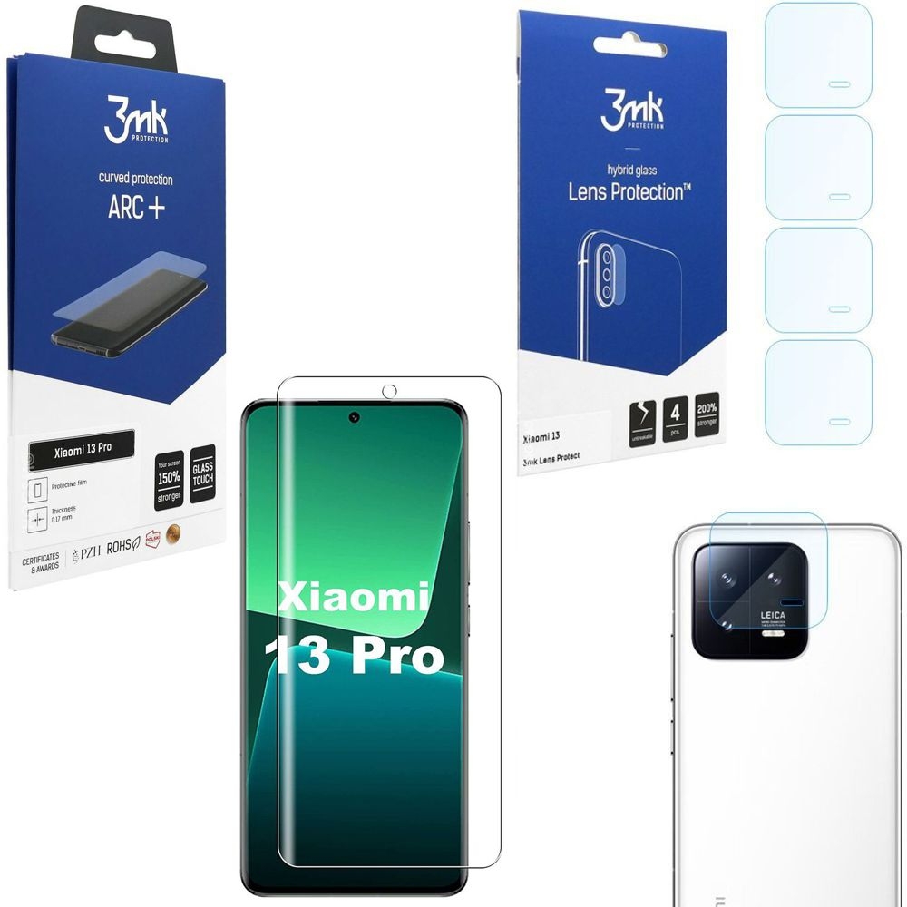 FOLIA 3mk Curved Protection ARC+ 4x APARAT Lens Protection do Xiaomi 13 Pro