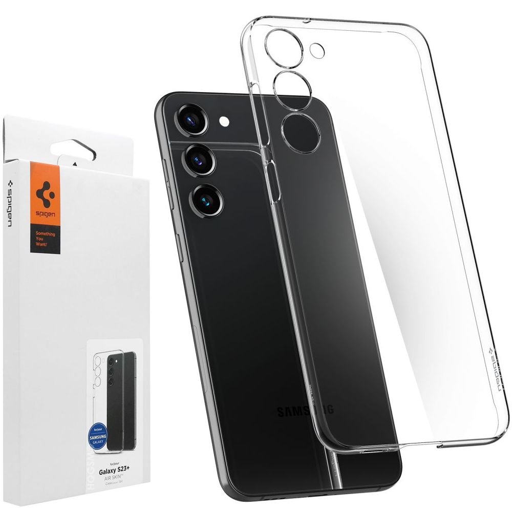 Etui SPIGEN Air Skin | Crystal Clear do Samsung Galaxy S23+ Plus