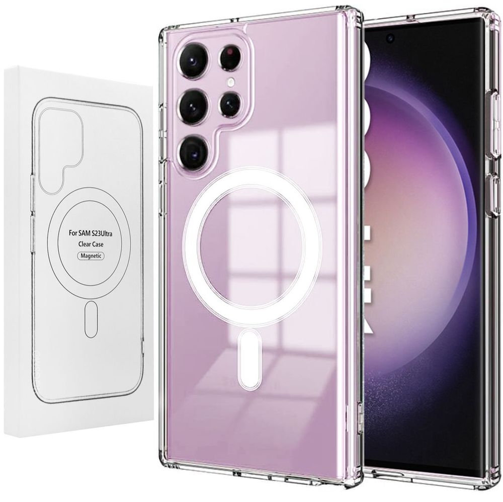 Etui Magnetic MagSafe | Crystal Clear do Samsung Galaxy S23 Ultra