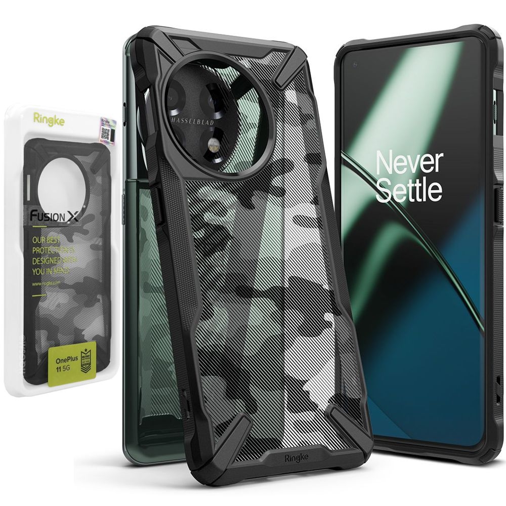 Etui RINGKE Fusion X | Camo Black do OnePlus 11 5G