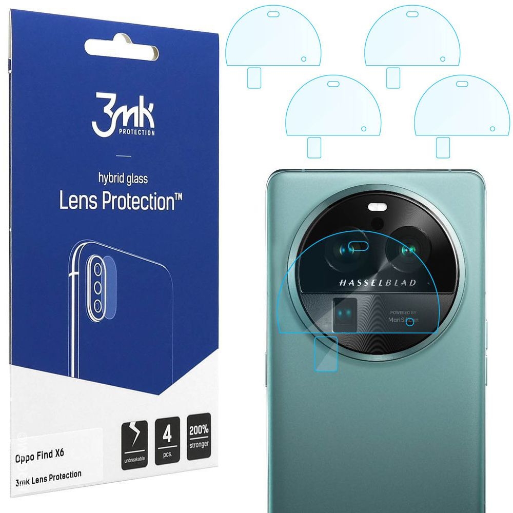 4x 3mk Lens Protection | Szkło Ochronne na Obiektyw Aparat do Oppo Find X6 |