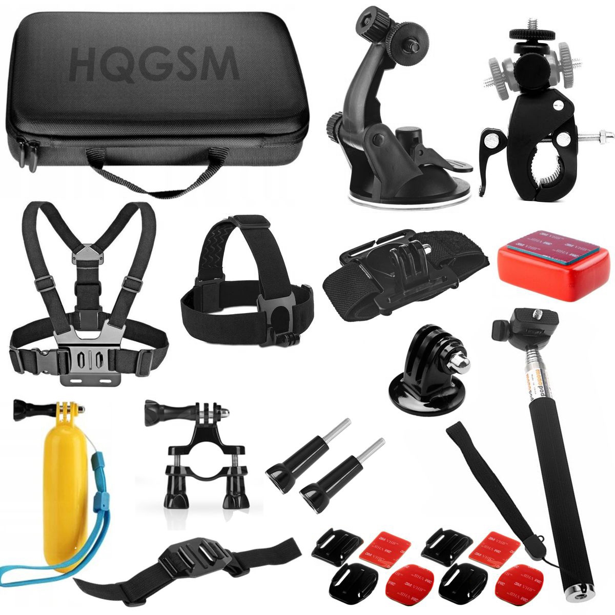 ZESTAW Akcesoriów + Walizka do GoPro | M