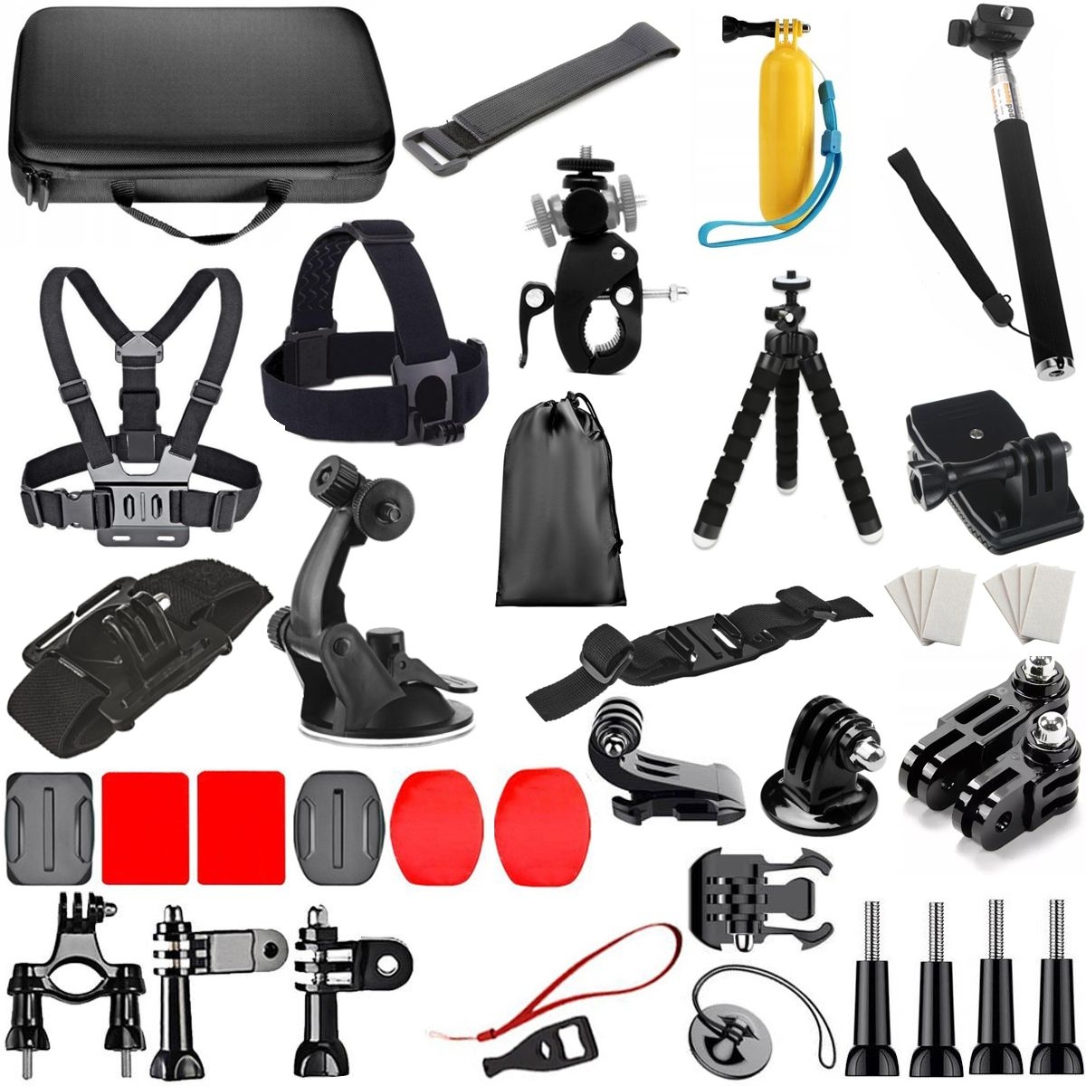 ZESTAW Akcesoriów + Walizka do GoPro | L