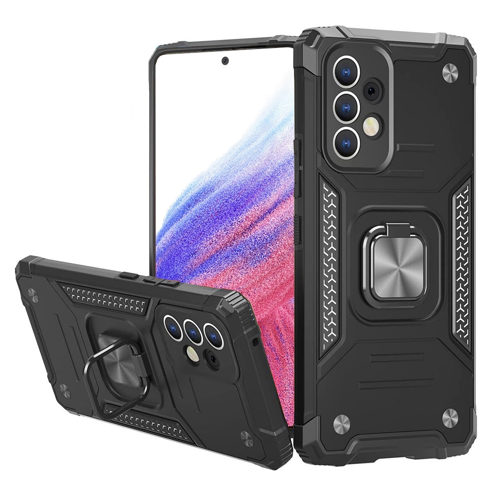 Hybrydowe Etui Armor Ring | Czarne do Samsung Galaxy A53 5G