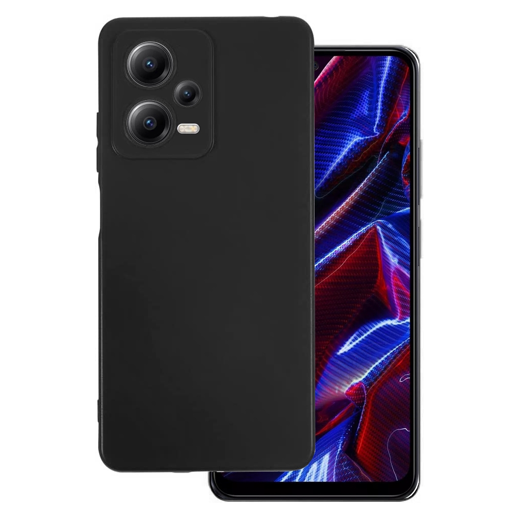 Cienkie Etui Silicone Case | Czarne do Xiaomi POCO X5 5G