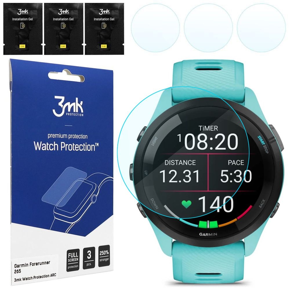 3x Folia Hydrożelowa 3mk Watch Protection do Garmin Forerunner 265
