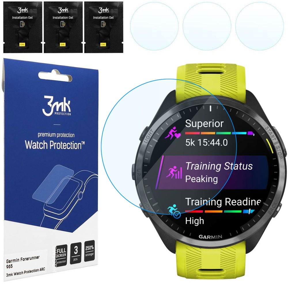 3x Folia Hydrożelowa 3mk Watch Protection do Garmin Forerunner 965