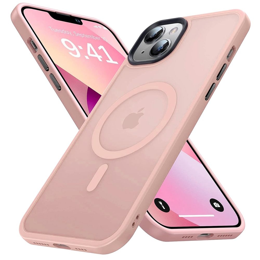 Etui Magnetic MagSafe | Pudrowy Róż do Apple iPhone 14 |