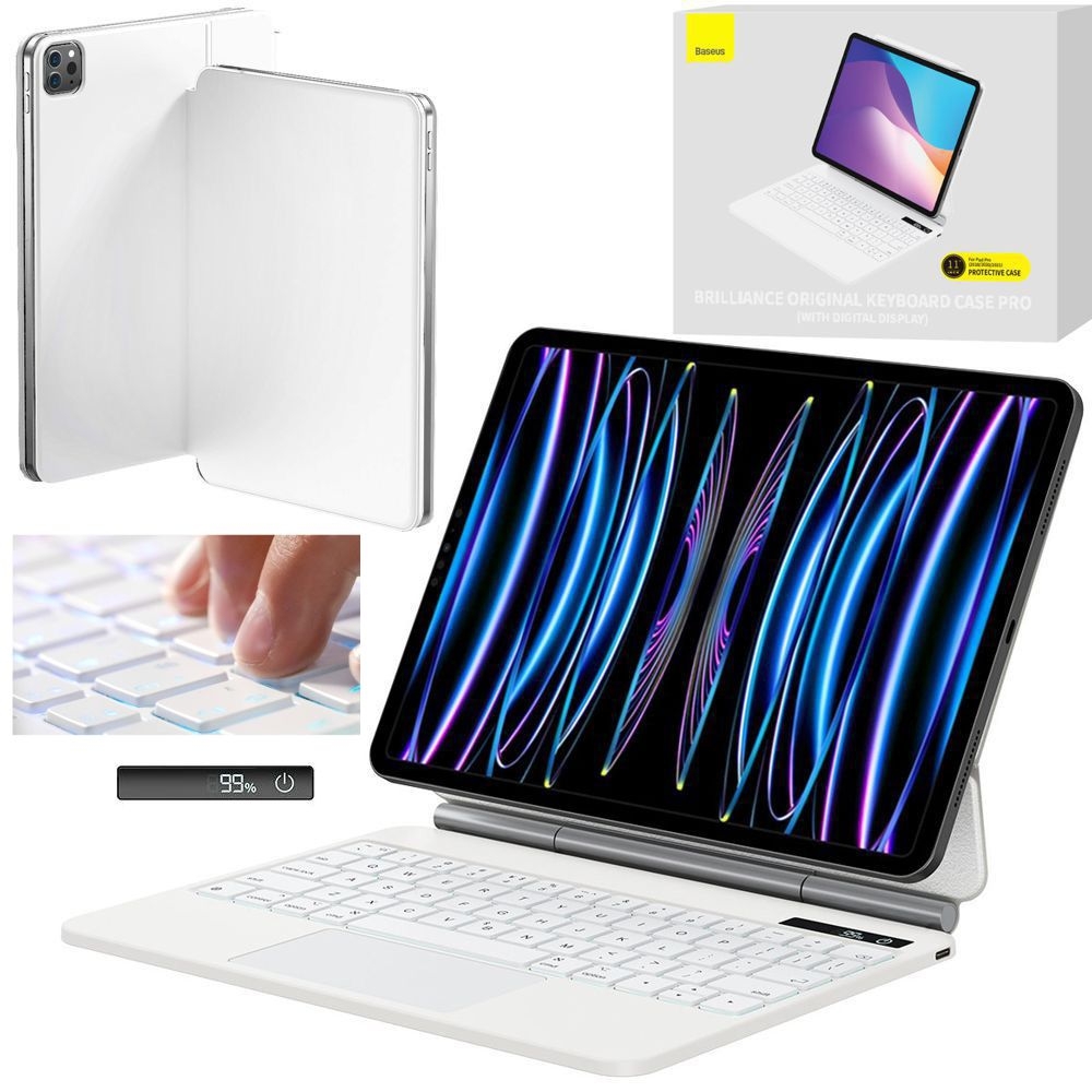 Baseus Magic Keyboard V2 | Etui Klawiatura z Wyświetlaczem do Apple iPad Pro 11 2022 / Air 5