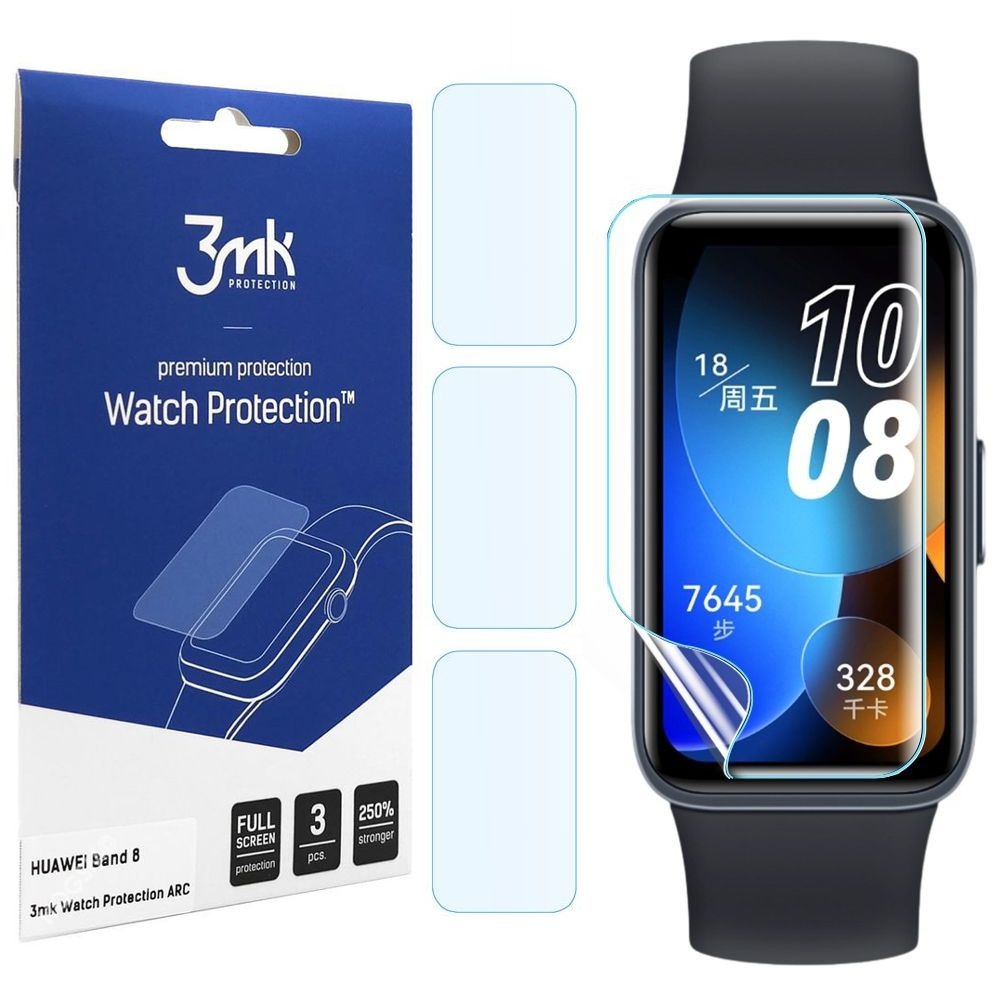 3x Folia Hydrożelowa 3mk Watch Protection do Huawei Band 8