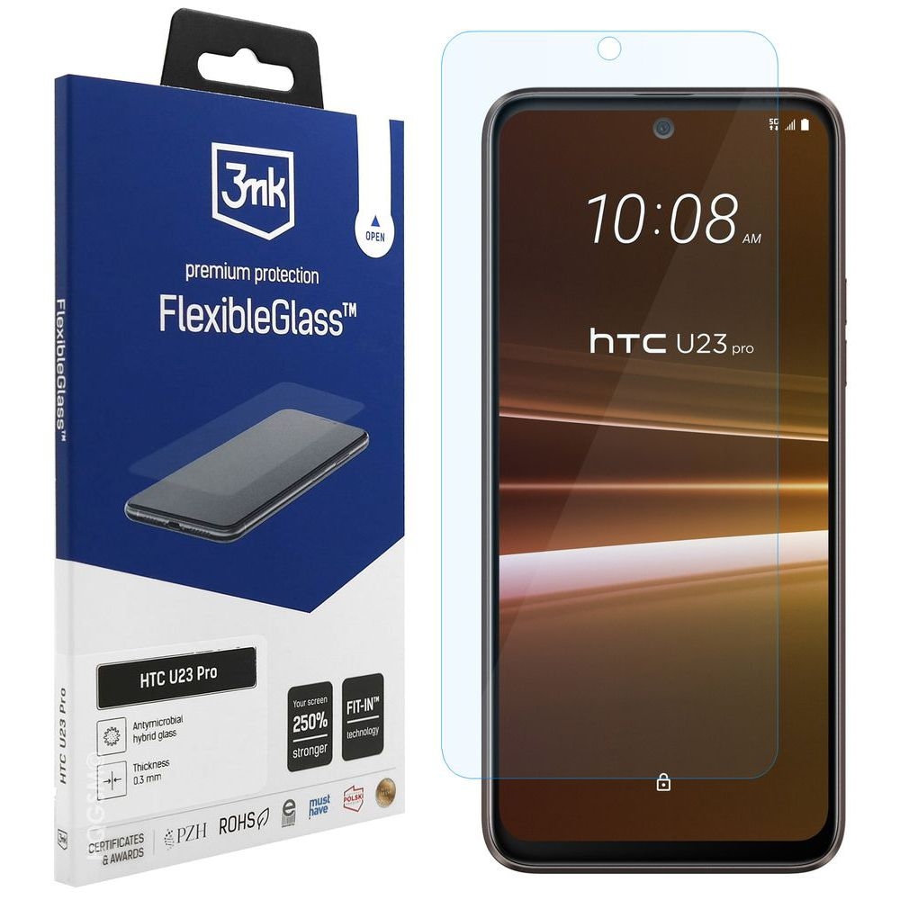 3mk Flexible Glass | Nietłukące Szkło Hybrydowe do HTC U23 Pro