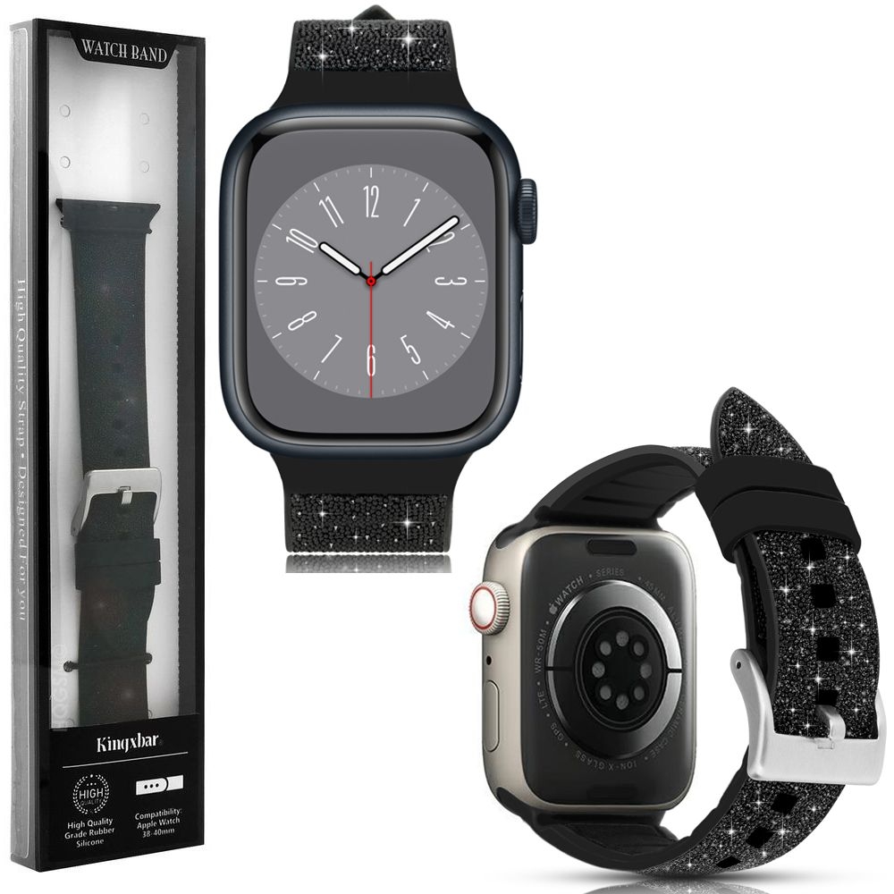 Kingxbar | Pasek Crystal Shine do Apple Watch 9/8 41mm