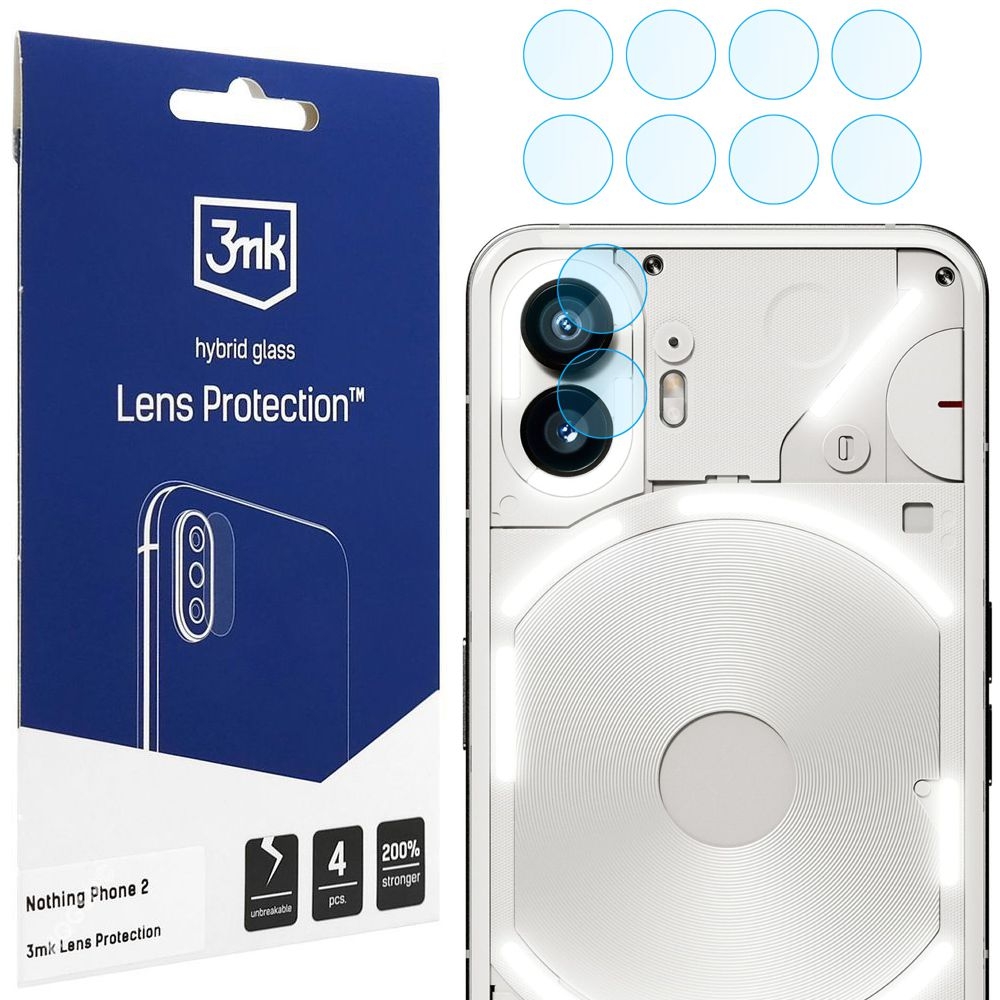 4x 3mk Lens Protection | Szkło Ochronne na Obiektyw Aparat do Nothing Phone 2