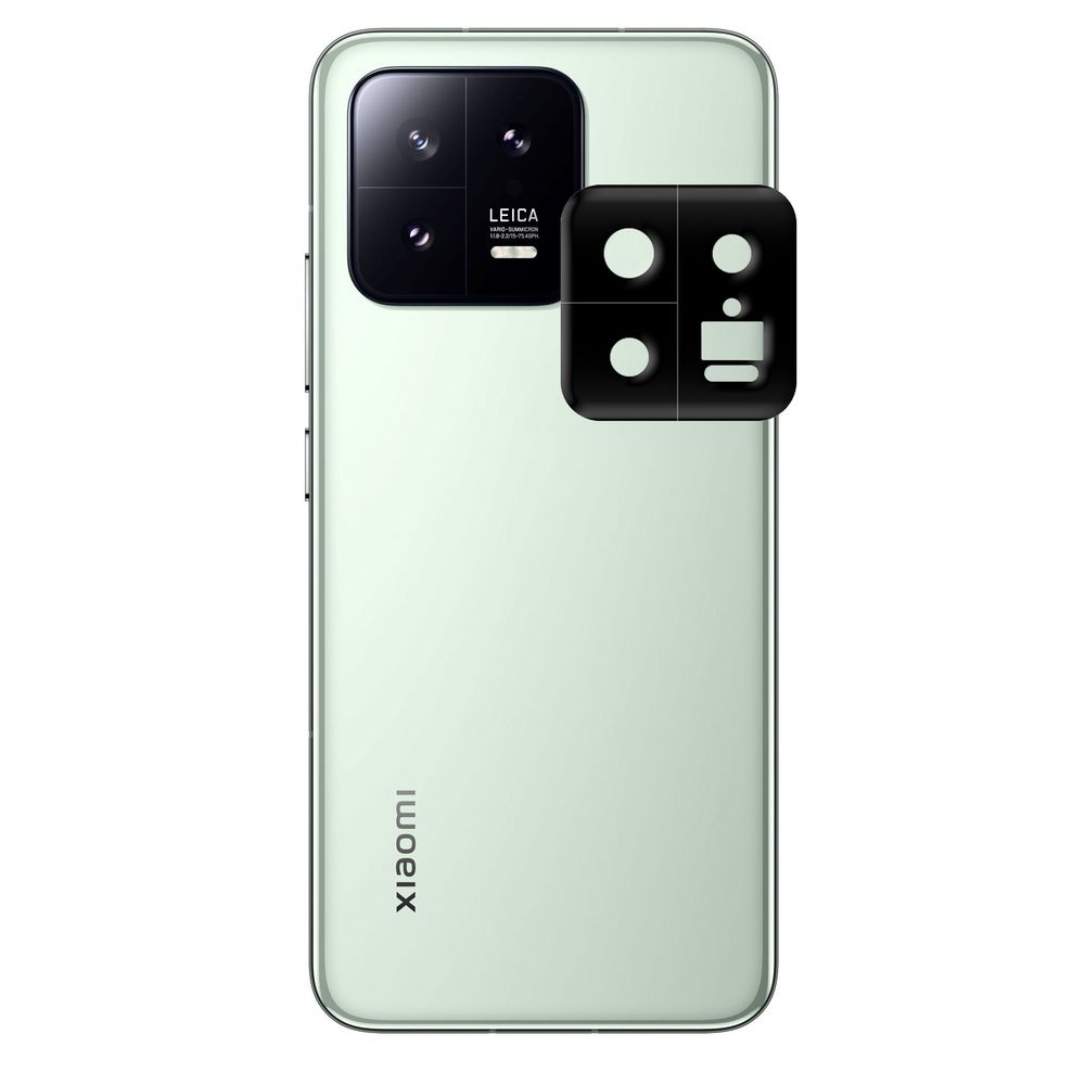 Szkło Hartowane na Aparat | FULL COVER | Czarne do Xiaomi 13