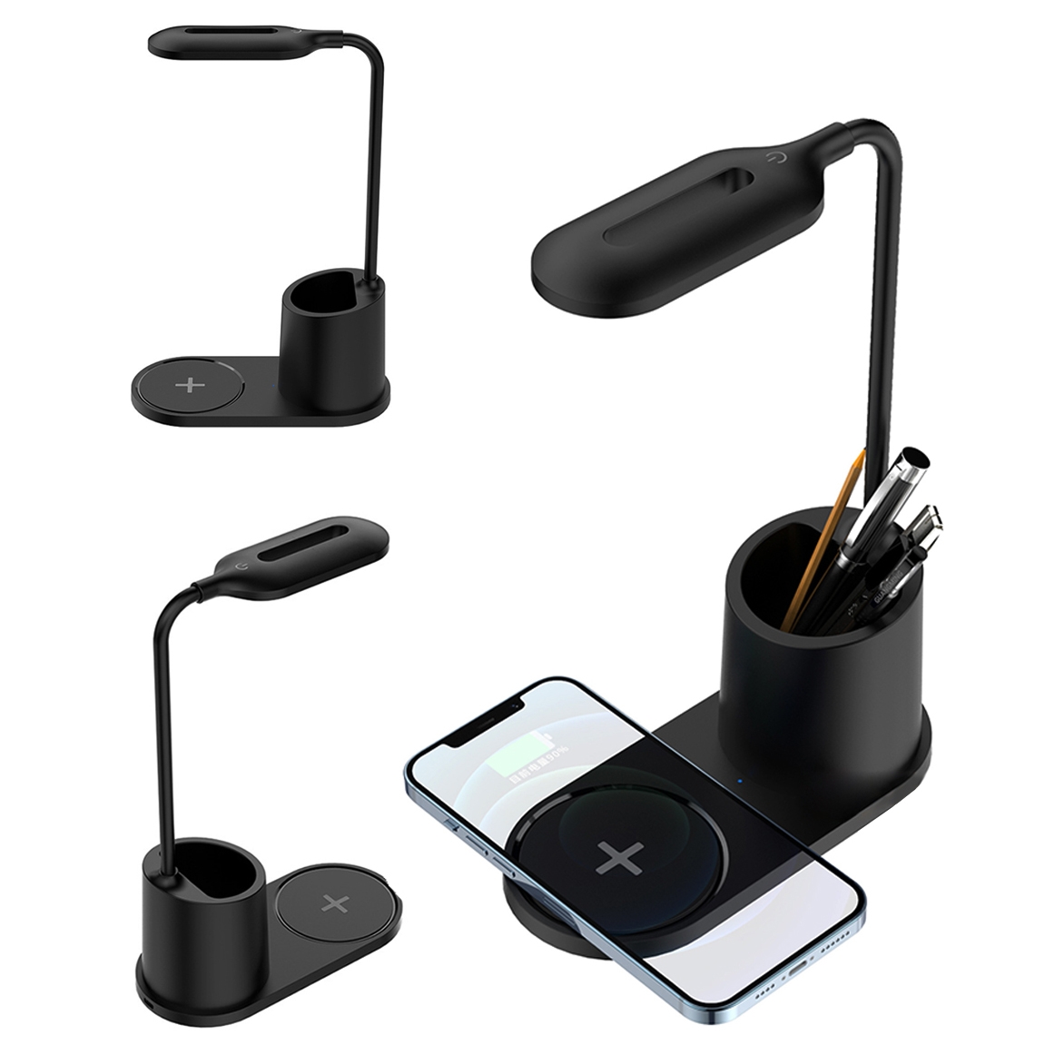 Ładowarka Indukcyjna 10W + Lampka Biurkowa Organizer