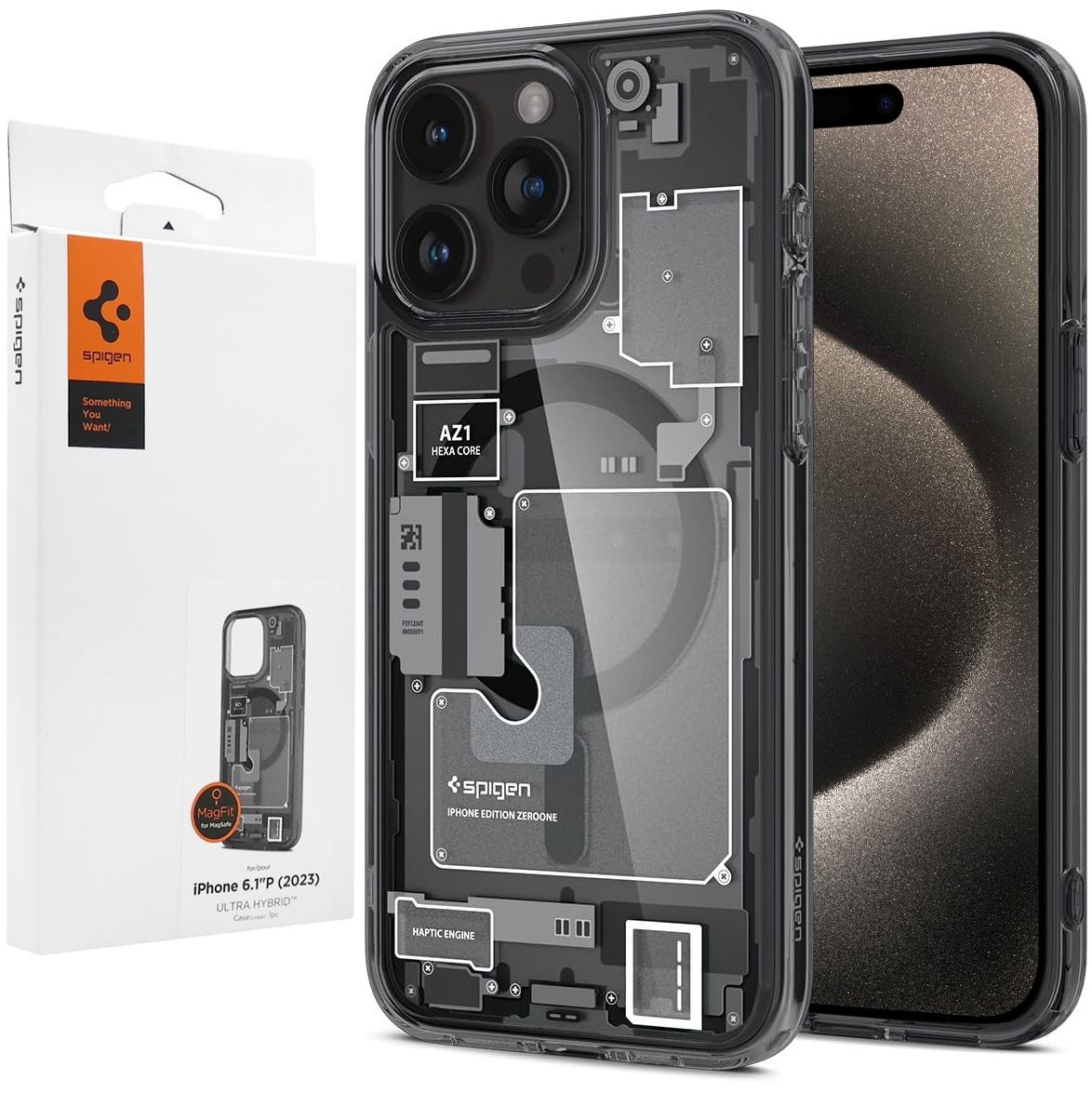 Etui SPIGEN Ultra Hybrid MAG | Zero One do Apple iPhone 15 Pro |