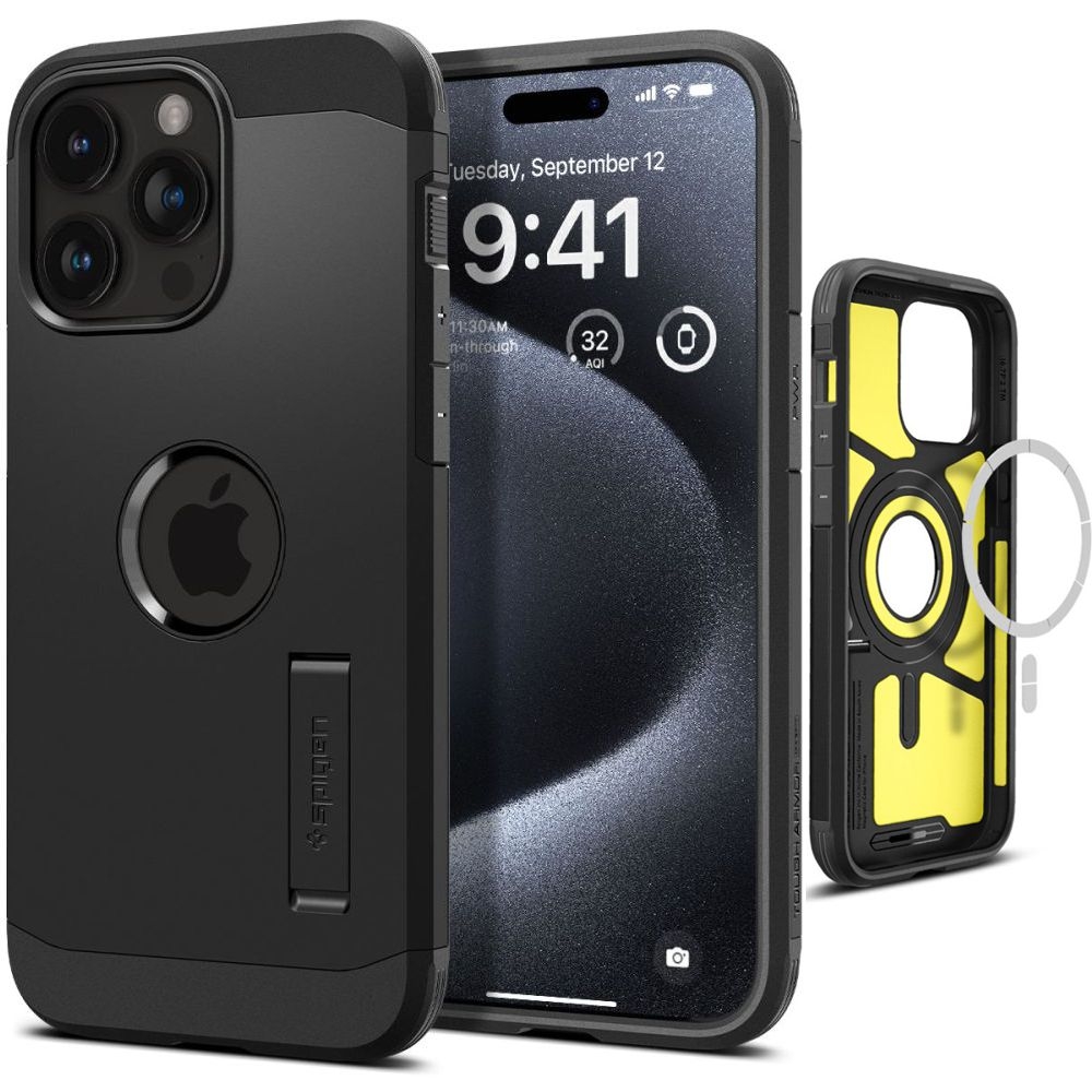 Etui SPIGEN Tough Armor MAGsafe | Black do Apple iPhone 15 Pro Max