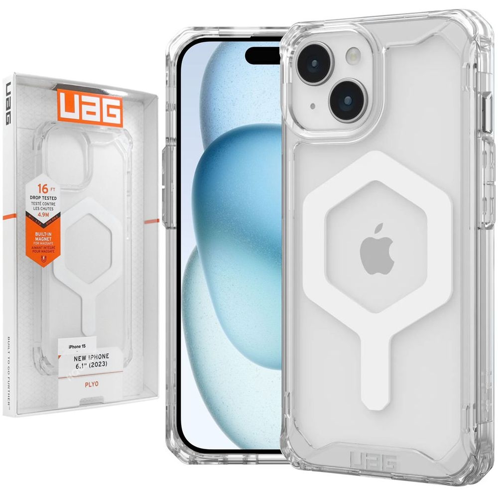 Pancerne Etui UAG Plyo Pro MagSafe | Ice do Apple iPhone 15 |