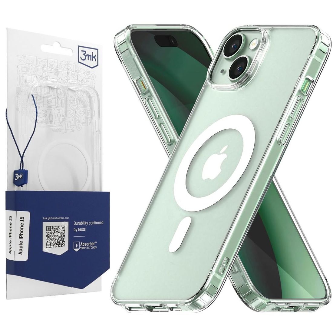 Pancerne Etui 3mk MagCase | Clear do Apple iPhone 15 |