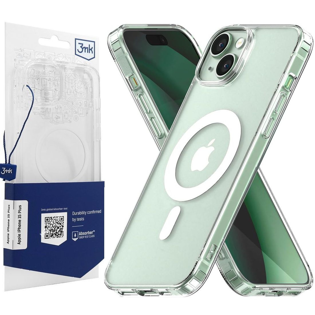 Pancerne Etui 3mk MagCase | Clear do Apple iPhone 15 Plus