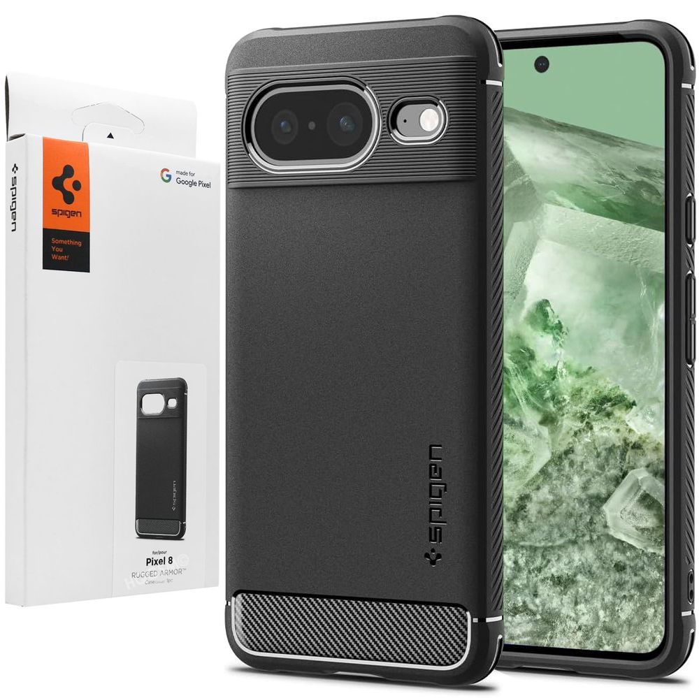 Etui SPIGEN Rugged Armor | Black do Google Pixel 8 |