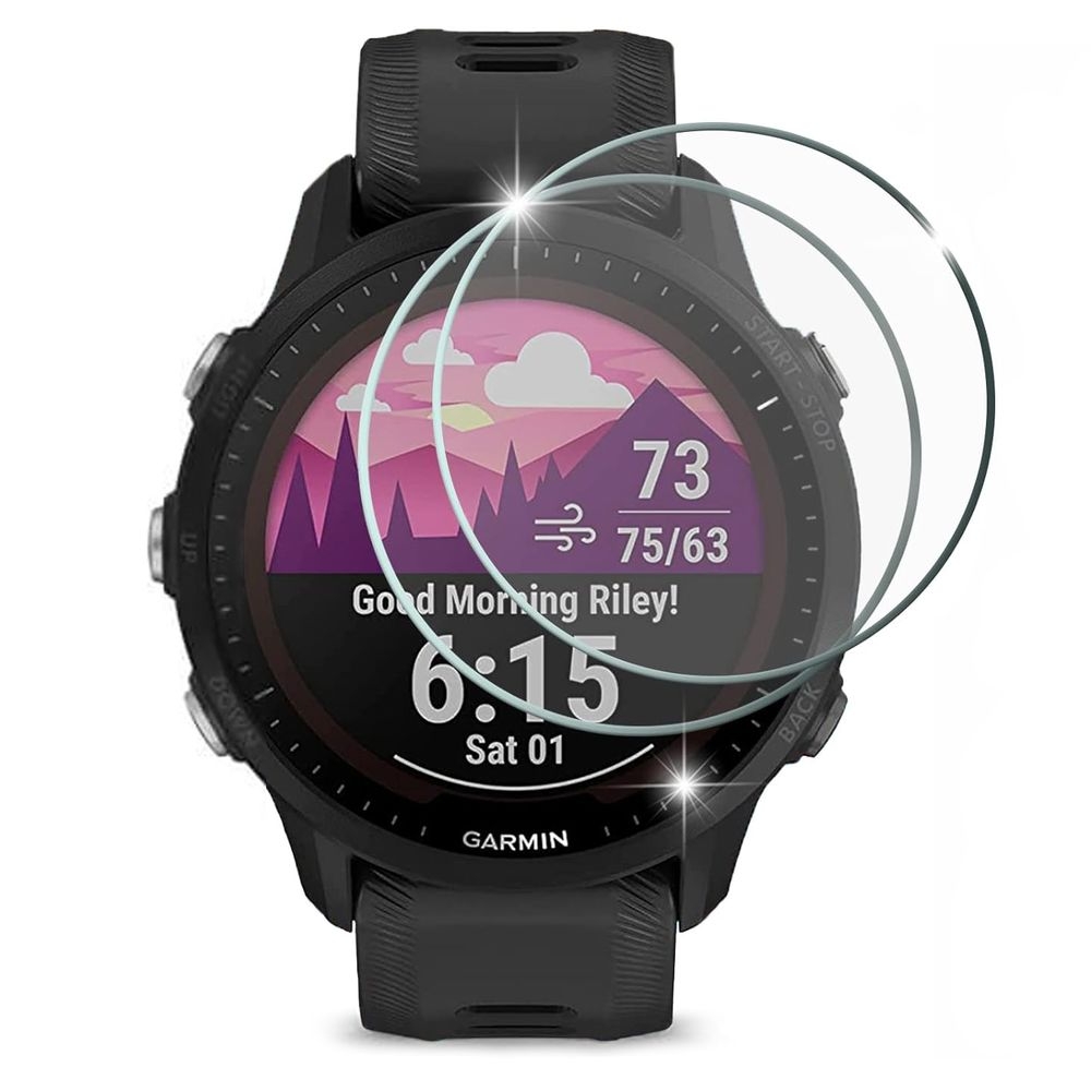 2x Szkło Ochronne Hartowane | 9H 2.5D do Garmin Forerunner 955 / Solar