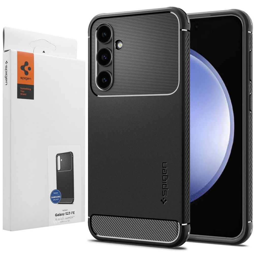 Etui SPIGEN Rugged Armor | Black do Samsung Galaxy S23 FE