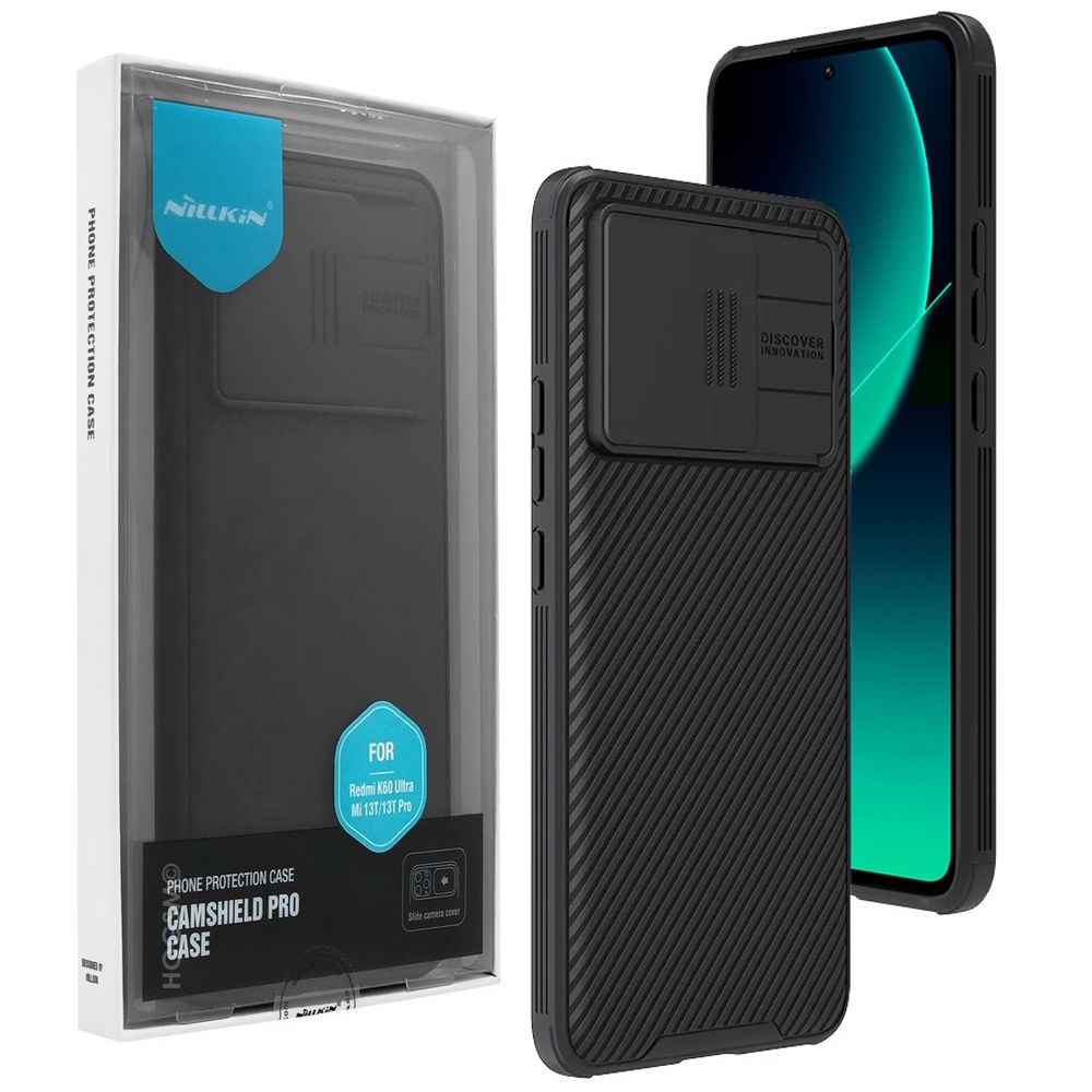 Etui NILLKIN CamShield | Czarne do Xiaomi 13T / 13T Pro