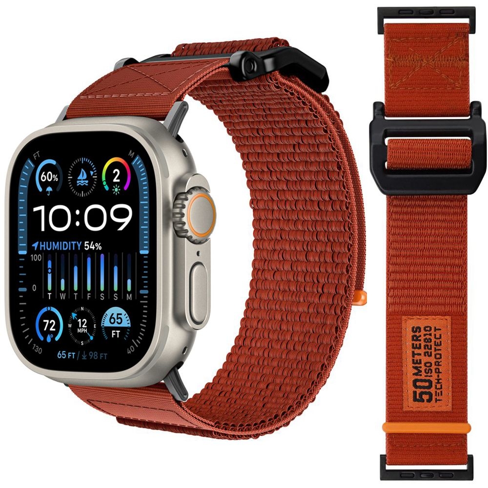 Pasek ACTIVE Strap Nylon | Pomarańczowy do Apple Watch Ultra 1/2