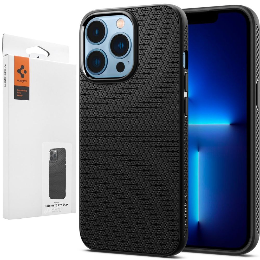 Etui SPIGEN Liquid Air | Matte Black do Apple iPhone 13 Pro Max