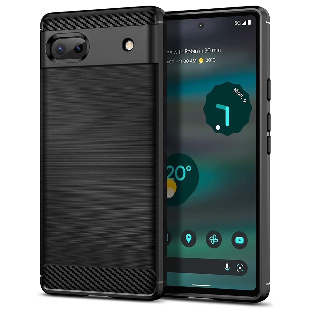 Etui CARBON Soft Case | Coal Black do Google Pixel 6a