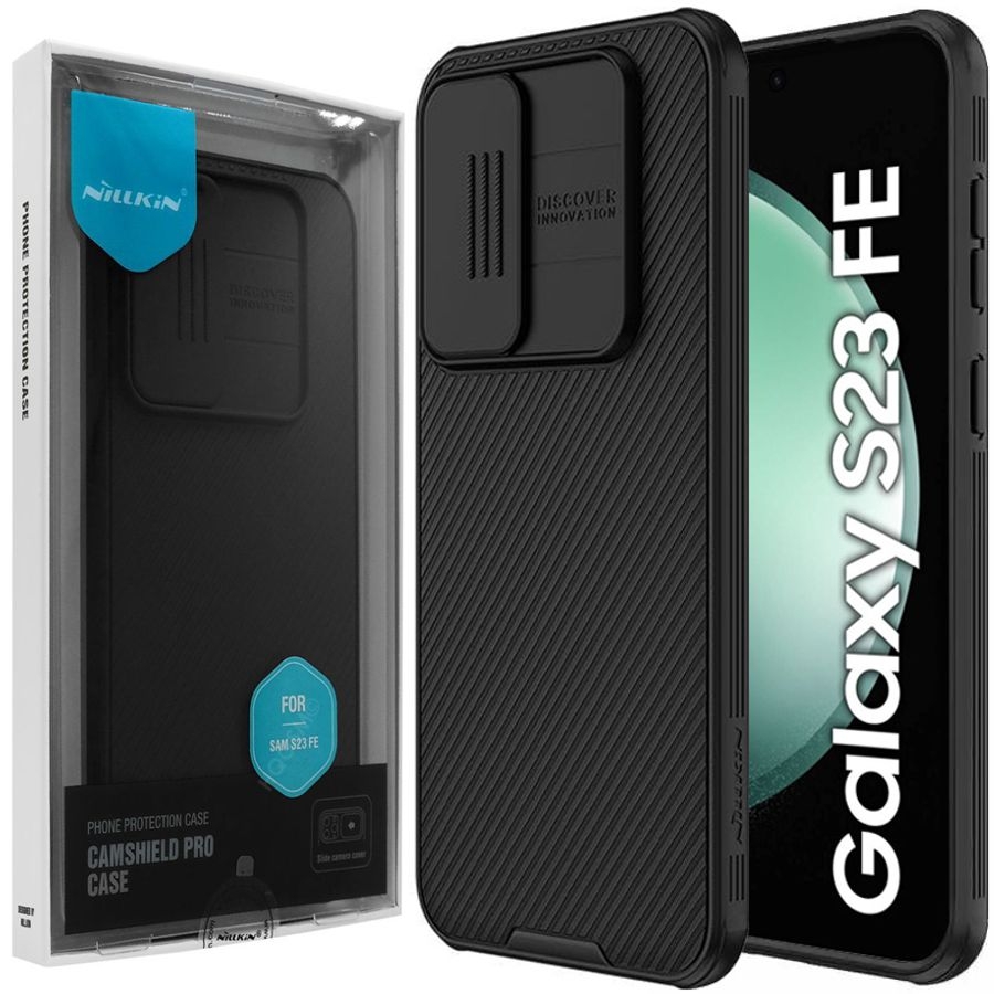 Etui NILLKIN CamShield | Czarne do Samsung Galaxy S23 FE