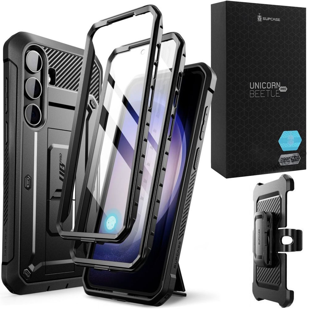 2-pak Etui SUPCASE Unicorn Beetle Pro | Obudowa Przód Tył + Osłona Ekranu na CAŁY Samsung Galaxy S24 |