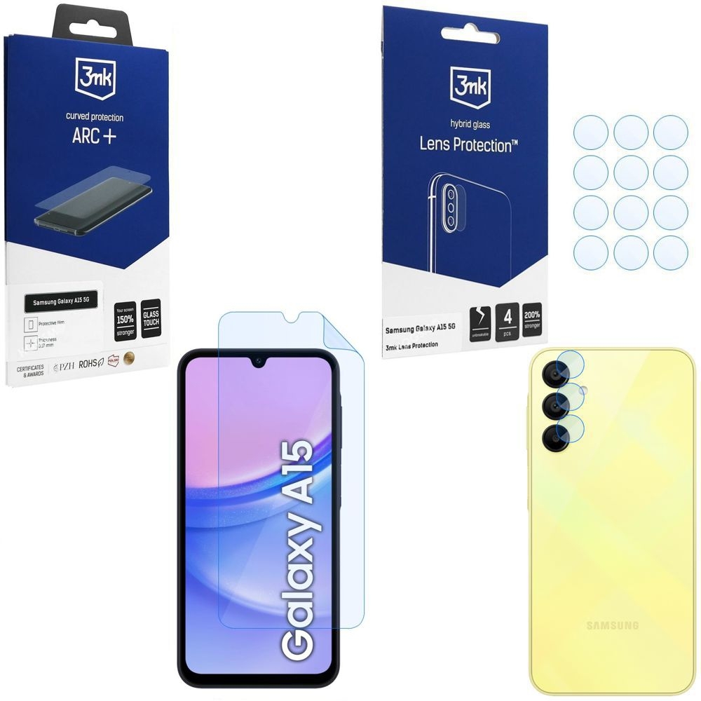 FOLIA 3mk Curved Protection ARC+ 4x APARAT Lens Protection do Samsung Galaxy A15 / 5G