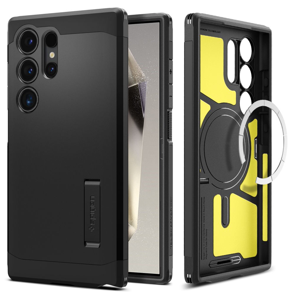 Pancerne Etui SPIGEN Tough Armor z MagSafe | Black do Samsung Galaxy S24 Ultra