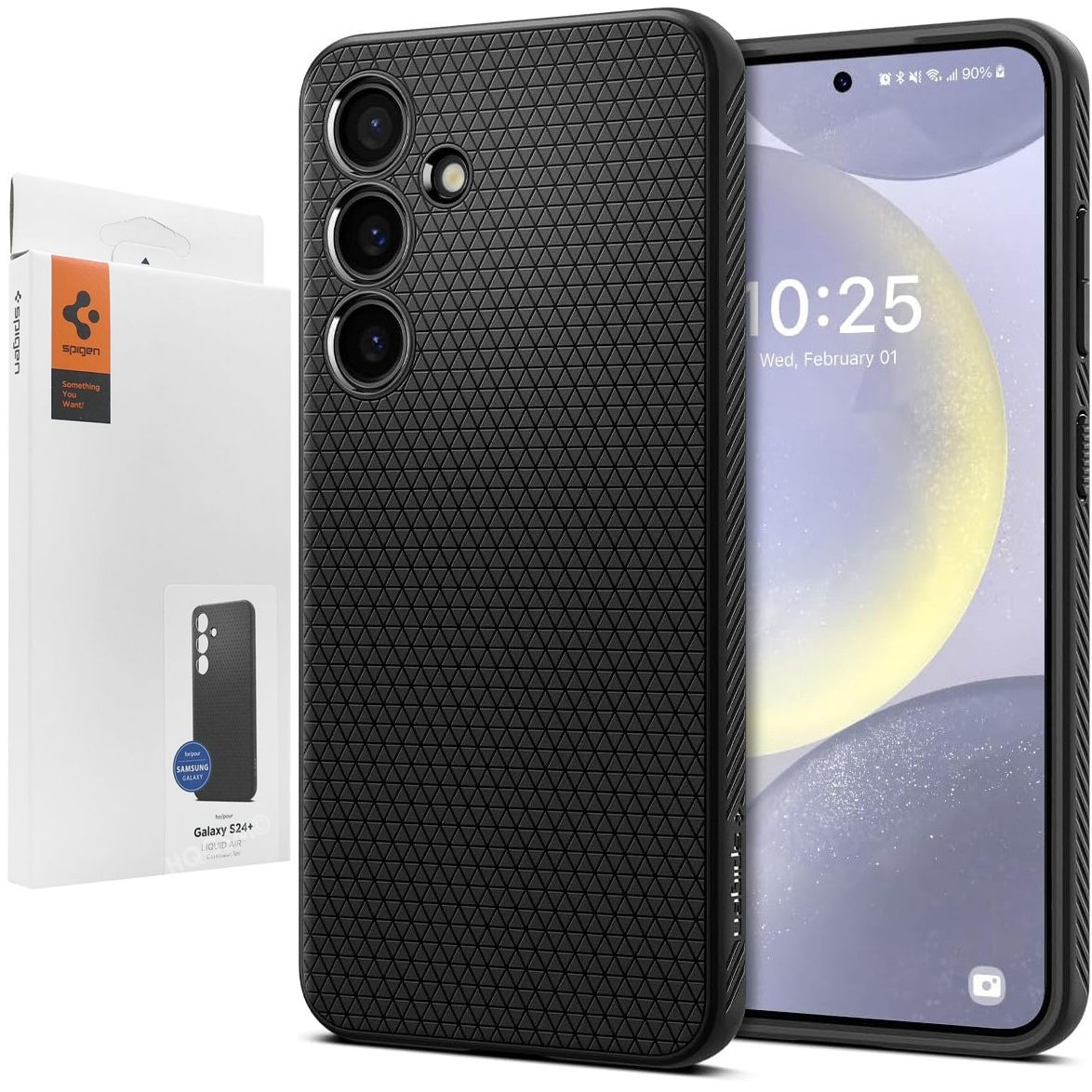 Etui SPIGEN Liquid Air | Matte Black do Samsung Galaxy S24+ Plus