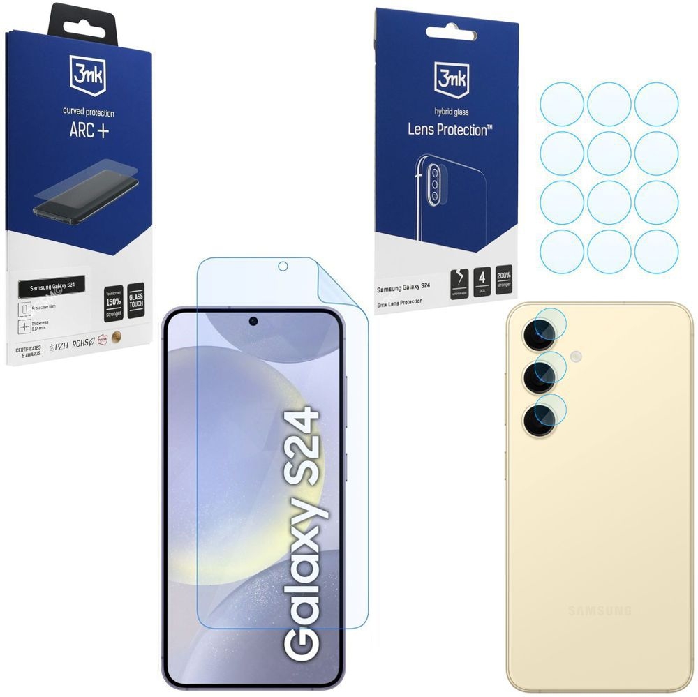 FOLIA 3mk Curved Protection ARC+ 4x APARAT Lens Protection do Samsung Galaxy S24 |