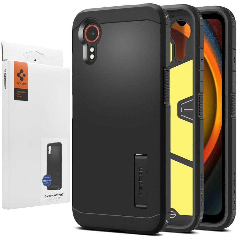 Pancerne Etui SPIGEN Tough Armor | Black do Samsung Galaxy XCover 7