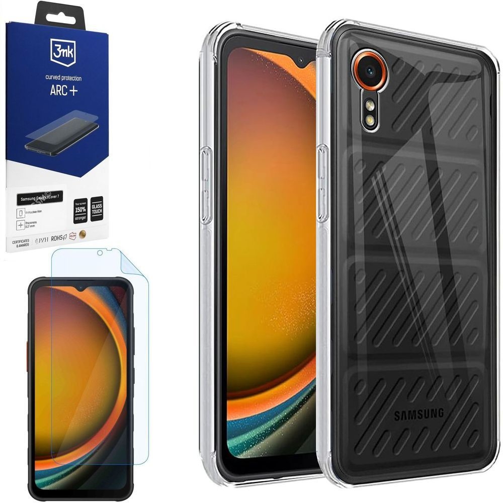 Etui 3mk Clear Case | Bezbarwne + FOLIA 3mk ARC do Samsung Galaxy XCover 7