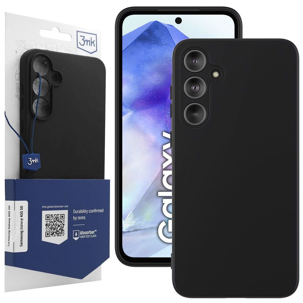 Cienkie Etui 3mk Matt Case | Black do Samsung Galaxy A55 5G