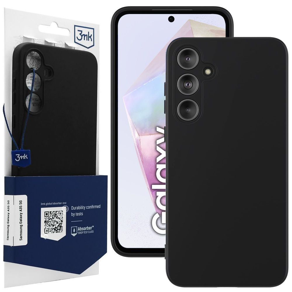 Cienkie Etui 3mk Matt Case | Black do Samsung Galaxy A35 5G