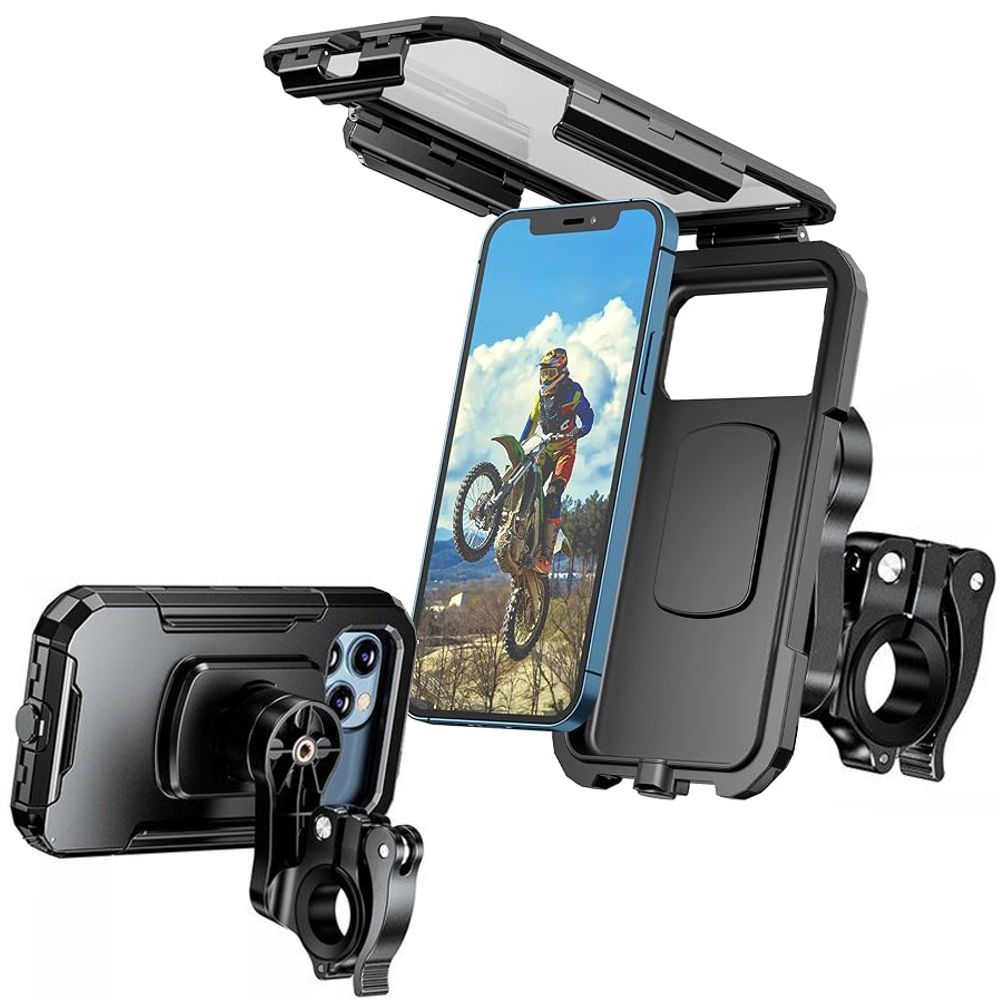 Quick Lock | Wodoodporny Uchwyt Etui na Telefon | Antywibracyjny Duży na Kierownicę | Rower Motocykl