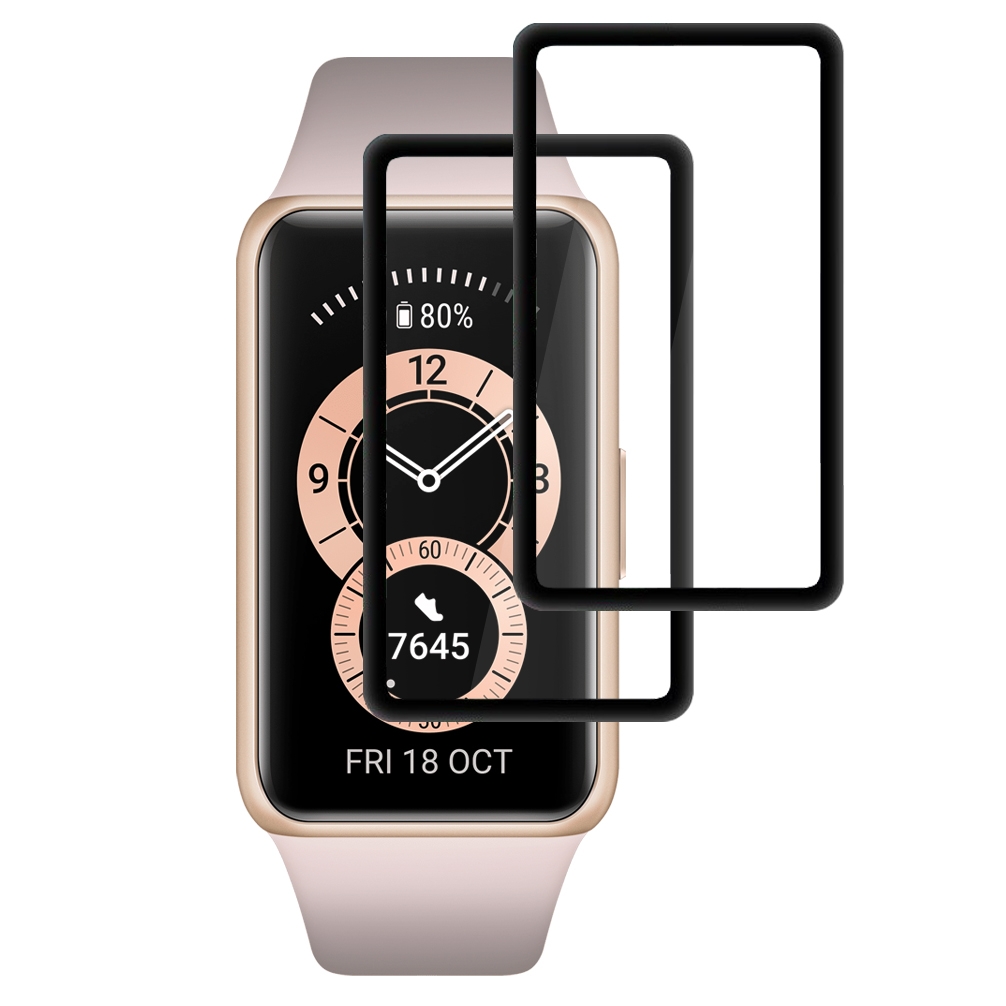 Szkło Hybrydowe | FULL COVER | 2 sztuki do Huawei Band 6