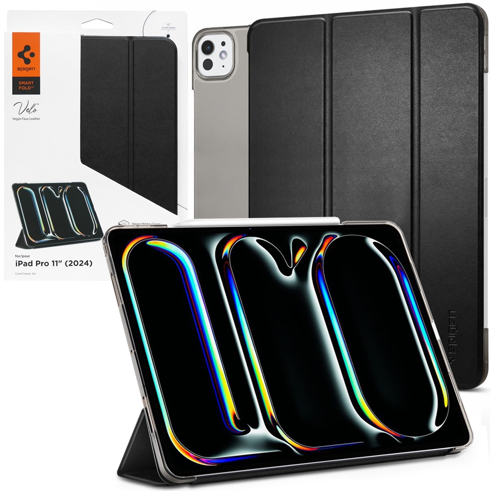 Etui SPIGEN Smart Fold Velo | Black do Apple iPad Pro 11 M5 2025 / Pro 11 M4 2024