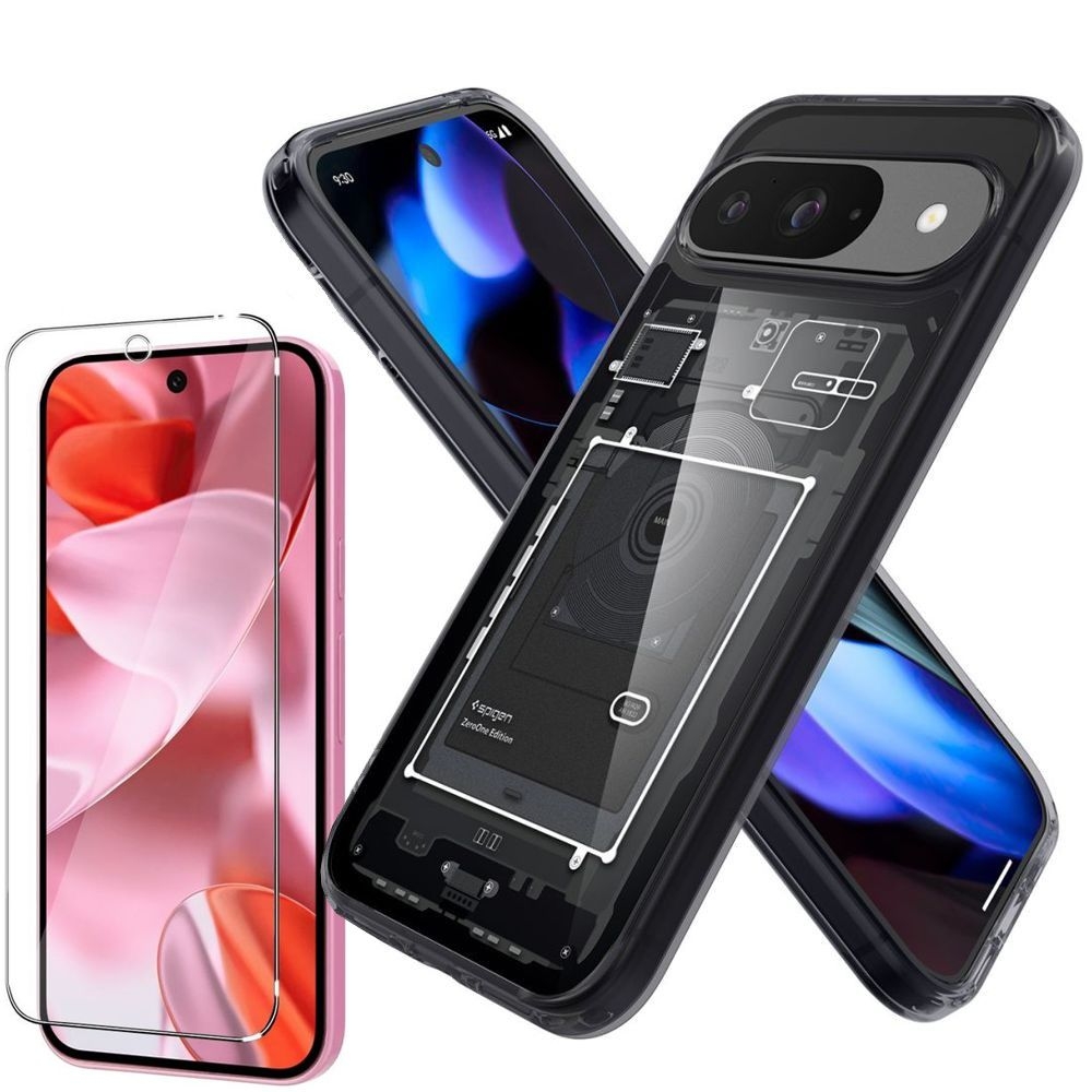 Etui SPIGEN Ultra Hybrid | Zero One + SZKŁO do Google Pixel 9 / 9 Pro