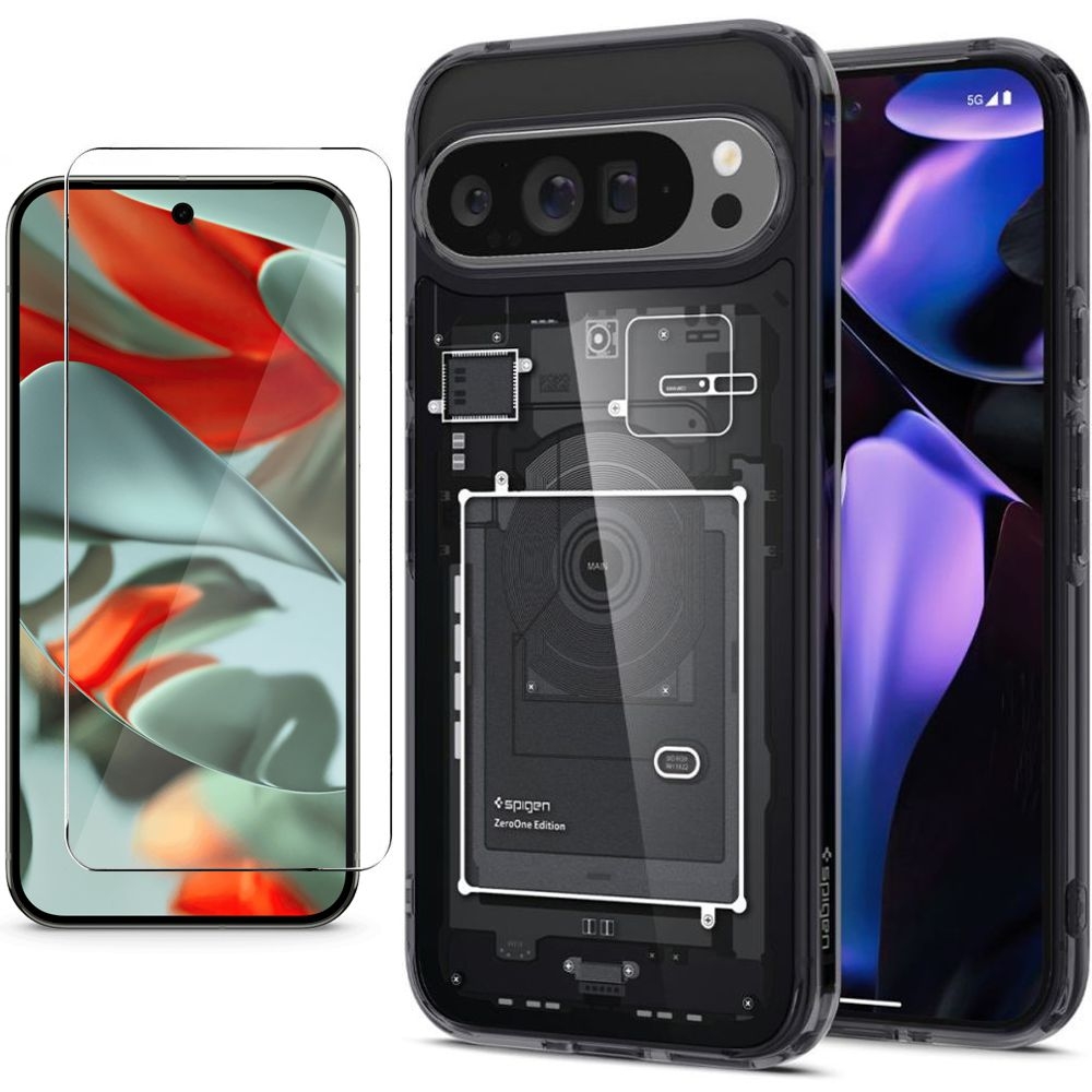 Etui SPIGEN Ultra Hybrid | Zero One + SZKŁO do Google Pixel 9 Pro XL