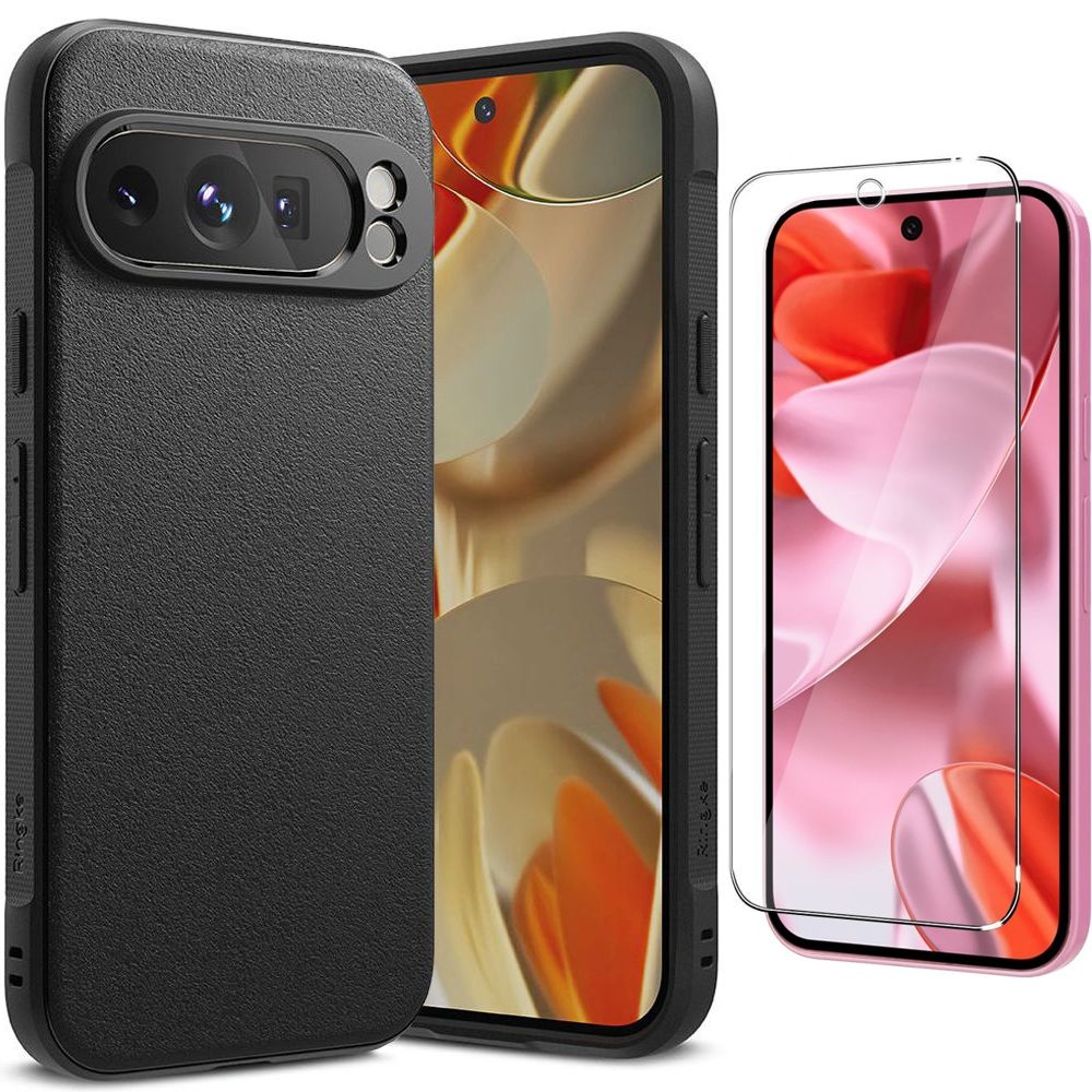 Etui RINGKE Onyx | Black + SZKŁO do Google Pixel 9 Pro