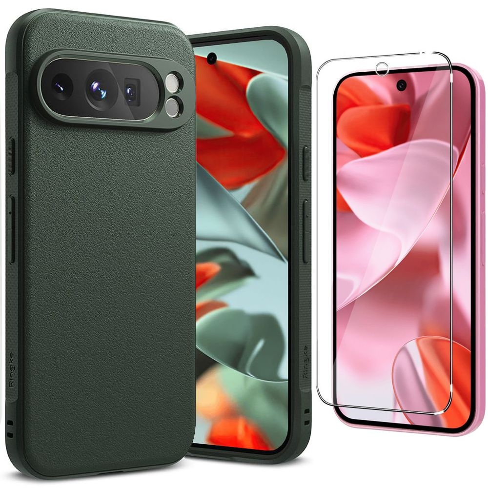 Etui RINGKE Onyx | Dark Green + SZKŁO do Google Pixel 9 Pro